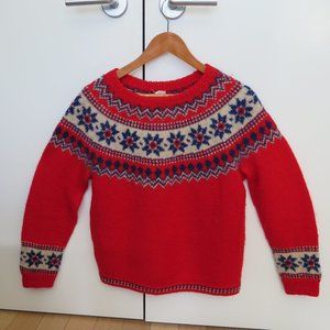 Austrian Red Ski Sweater Vintage Lanz Innsbruck